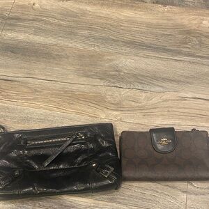 Michael kors and coach wristlet